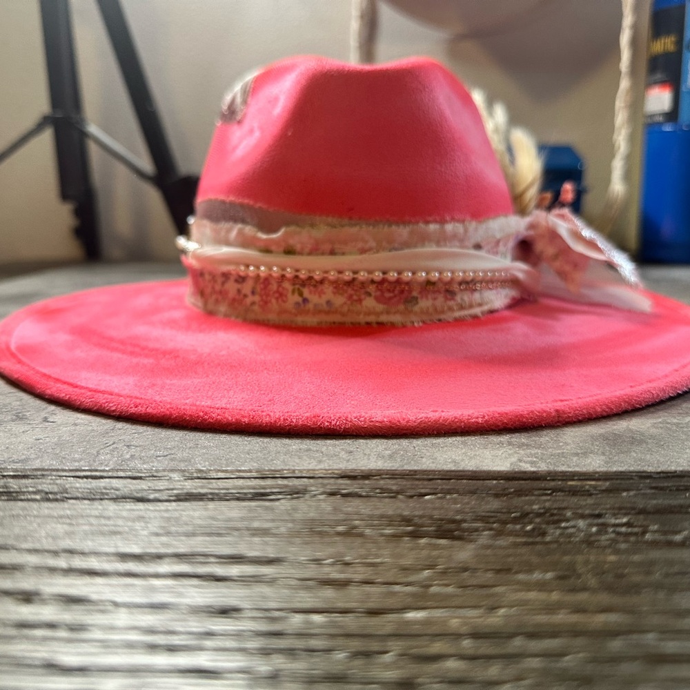 Women's Fashion Fedora Hat in Vibrant Pink